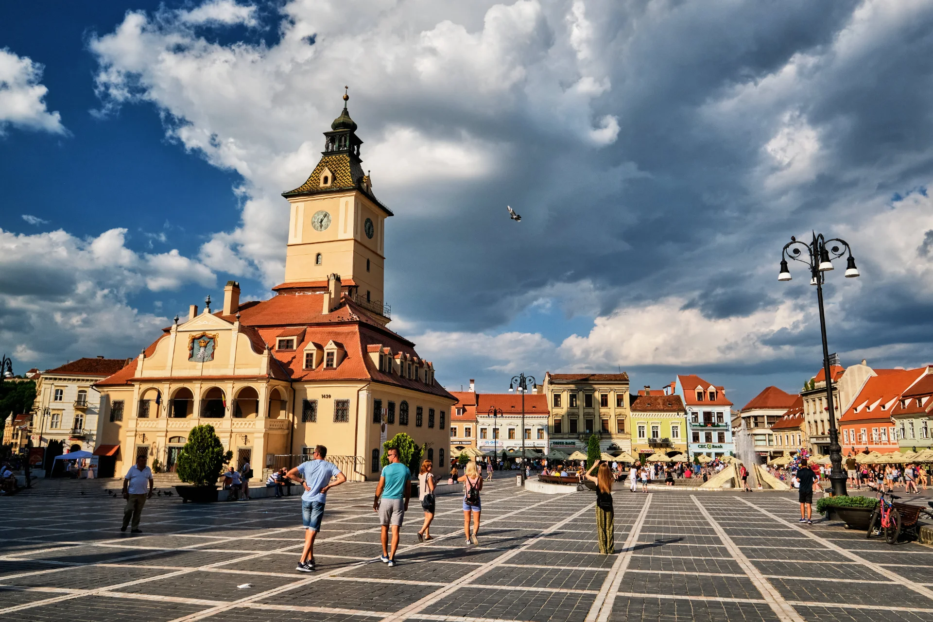 Brașov Old Town - Brașov Transylvania - Council Square and House