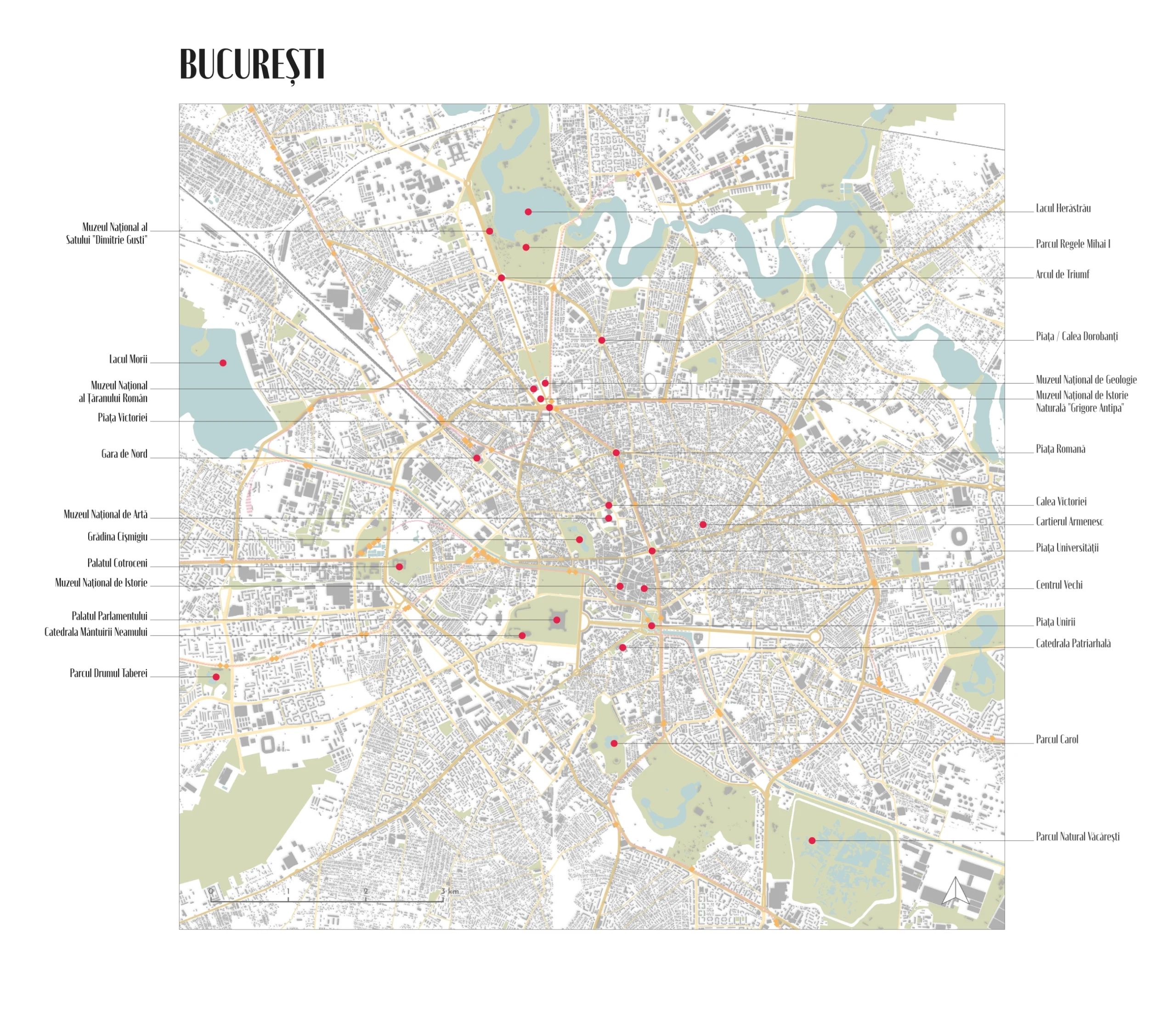 Hartă Turistică București