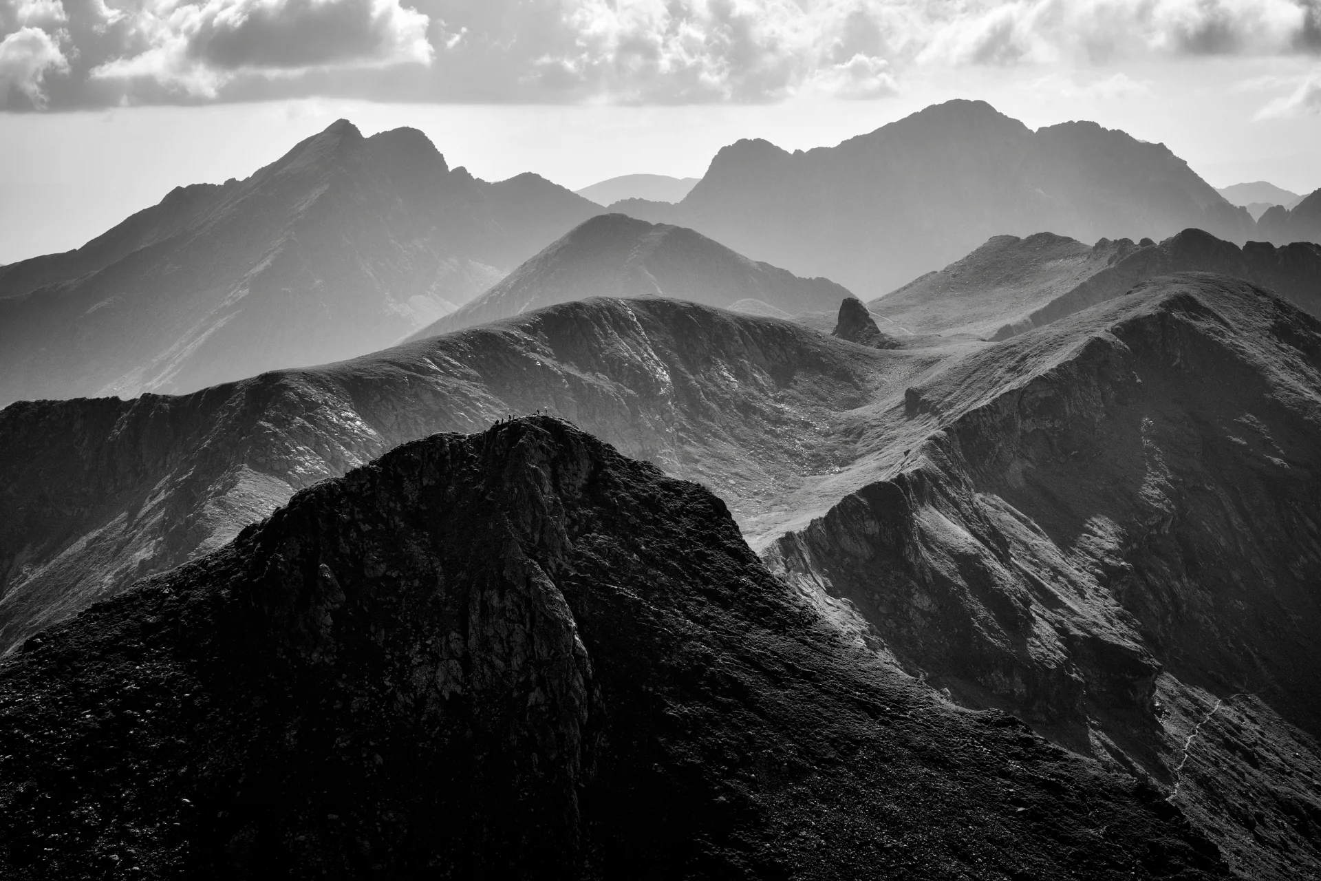 Munții Făgăraș - 100 Destinații din România 10 - Creasta Vestică BW