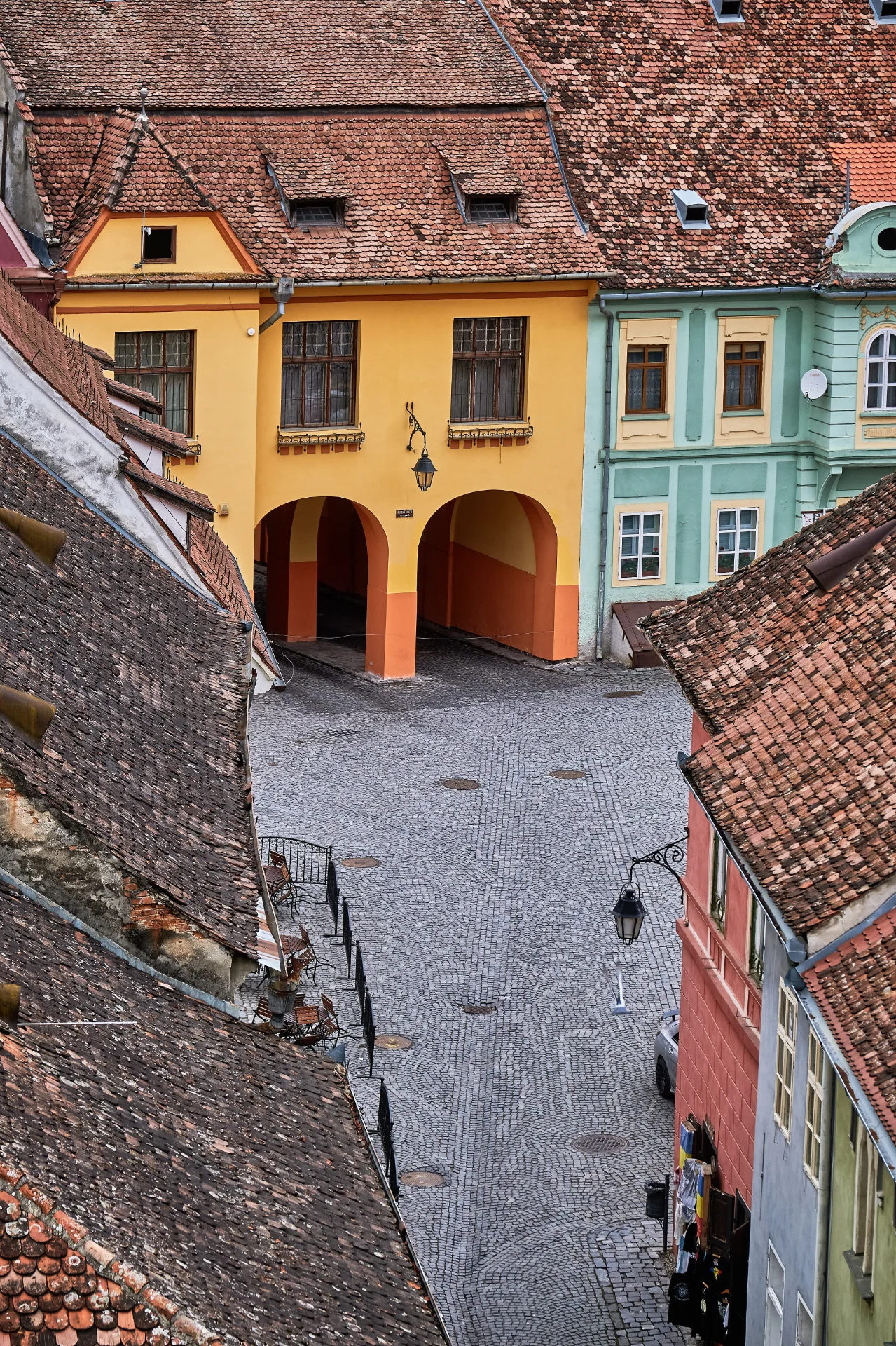 Sighișoara Cetatea Medievală 13 - Vedere din Turnul cu Ceas