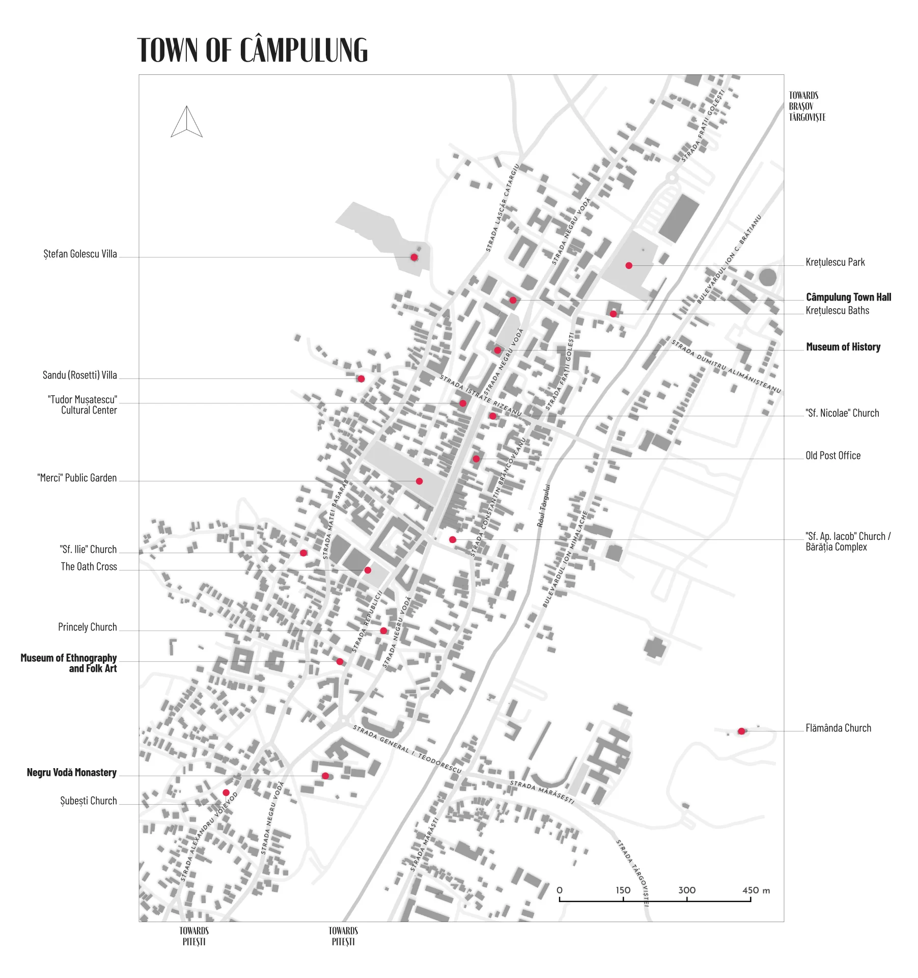 Tourist Map of Câmpulung Town