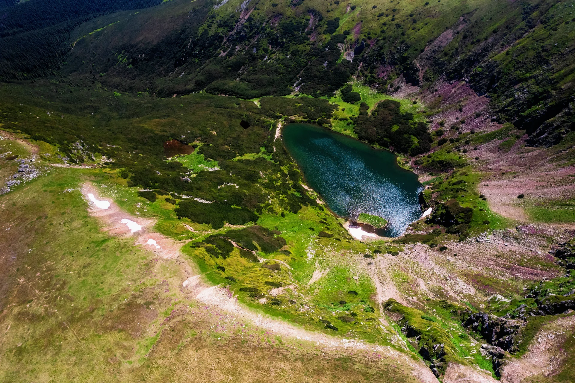 Iezerul Mare - Parcul Natural Cindrel - Destinații România 01