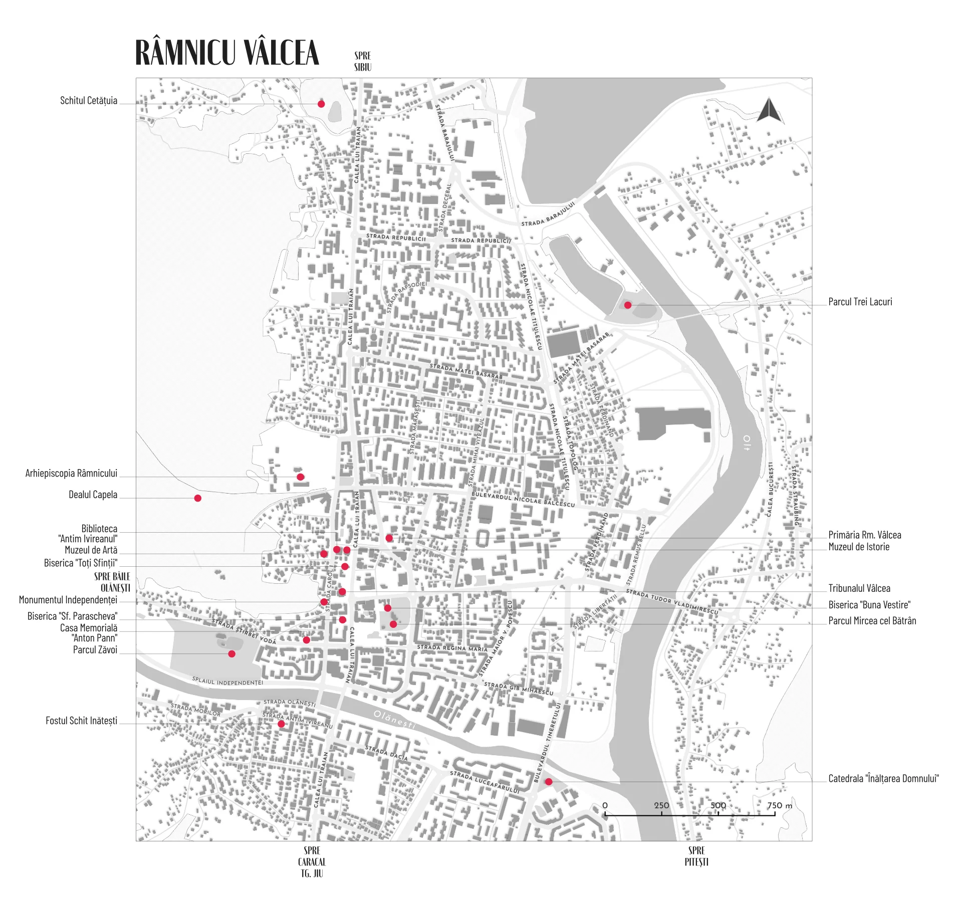 Hartă Turistică Râmnicu Vâlcea