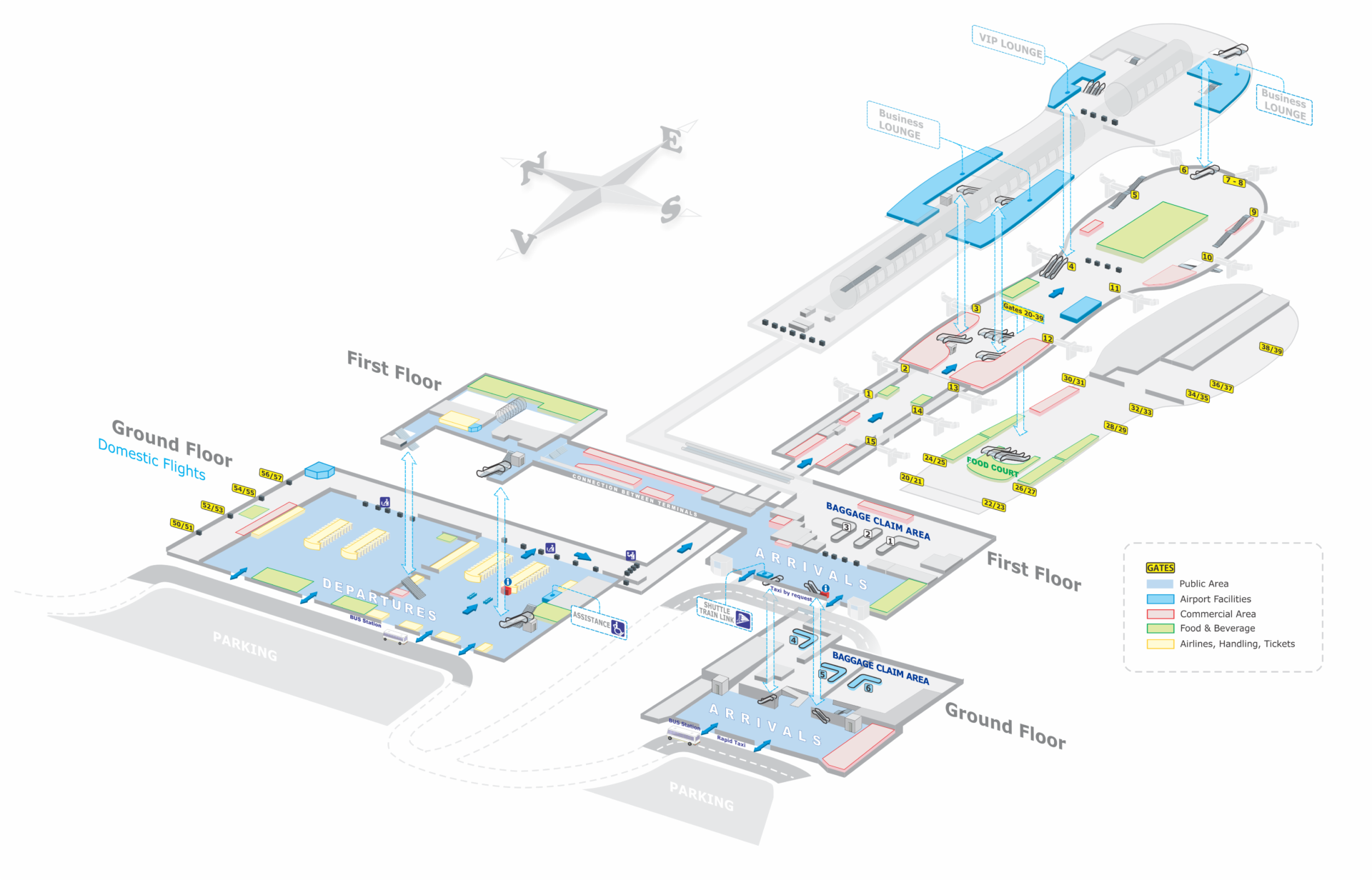Bucharest Airport Henri Coanda Terminal Map